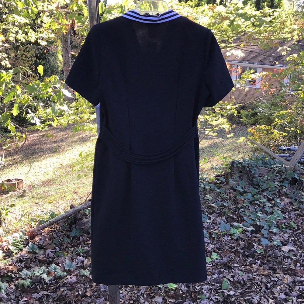 NWT Elisabeth Black Sailor Button Dress Collar 6P